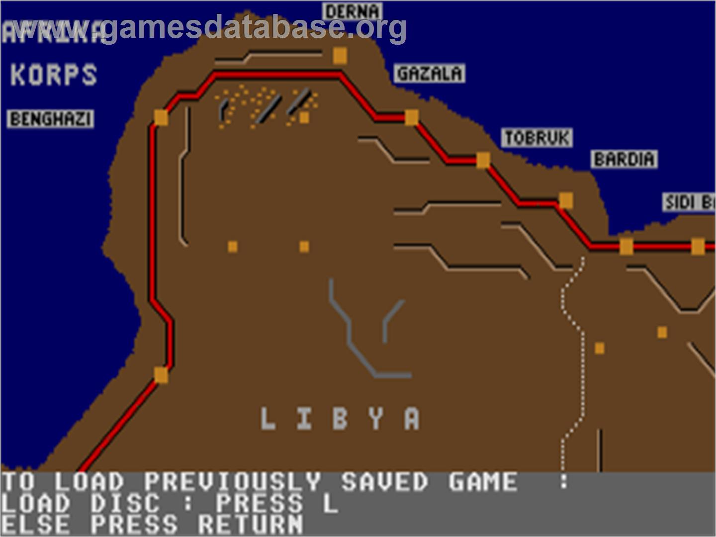 Afrika Korps - Atari ST - Artwork - Title Screen